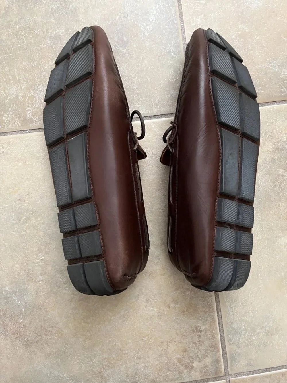 J. Crew Kenton Driving Moccasin Loafers in Italian leather Dark Brown Size 10.5